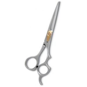 High-quality stainless steel hair cutting scissors with ergonomic grip for professional and home use.