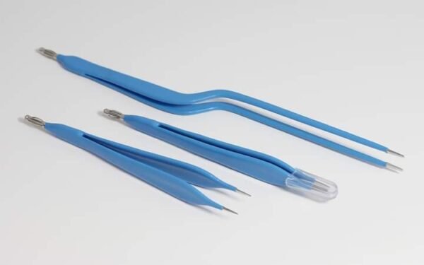 Surgical instruments: Codman 80-2901 Bayonet Forceps.