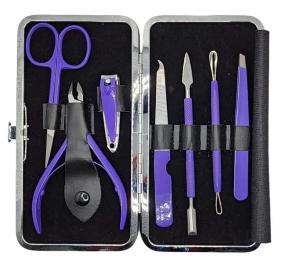 7Pcs Purple Mani & Pedicure kit- Gymnomed