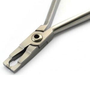 Bracket placing plier with tungsten carbide tip for orthodontic use